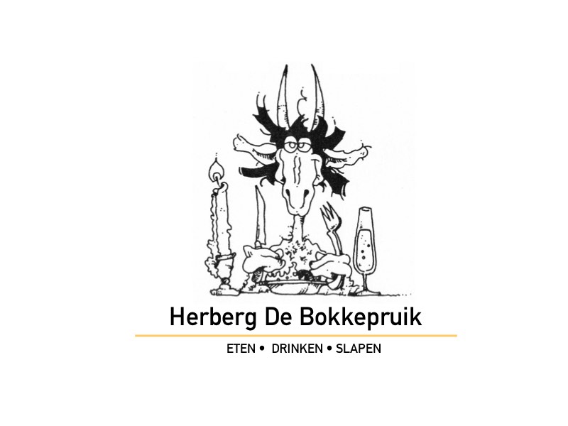 Logo Herberg De Bokkepruik kleur